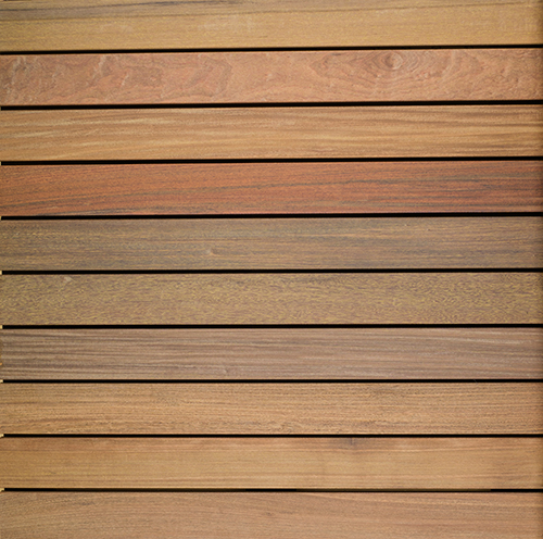 Baldosa de madera de lapacho lisa de 30 ft x 30 ft